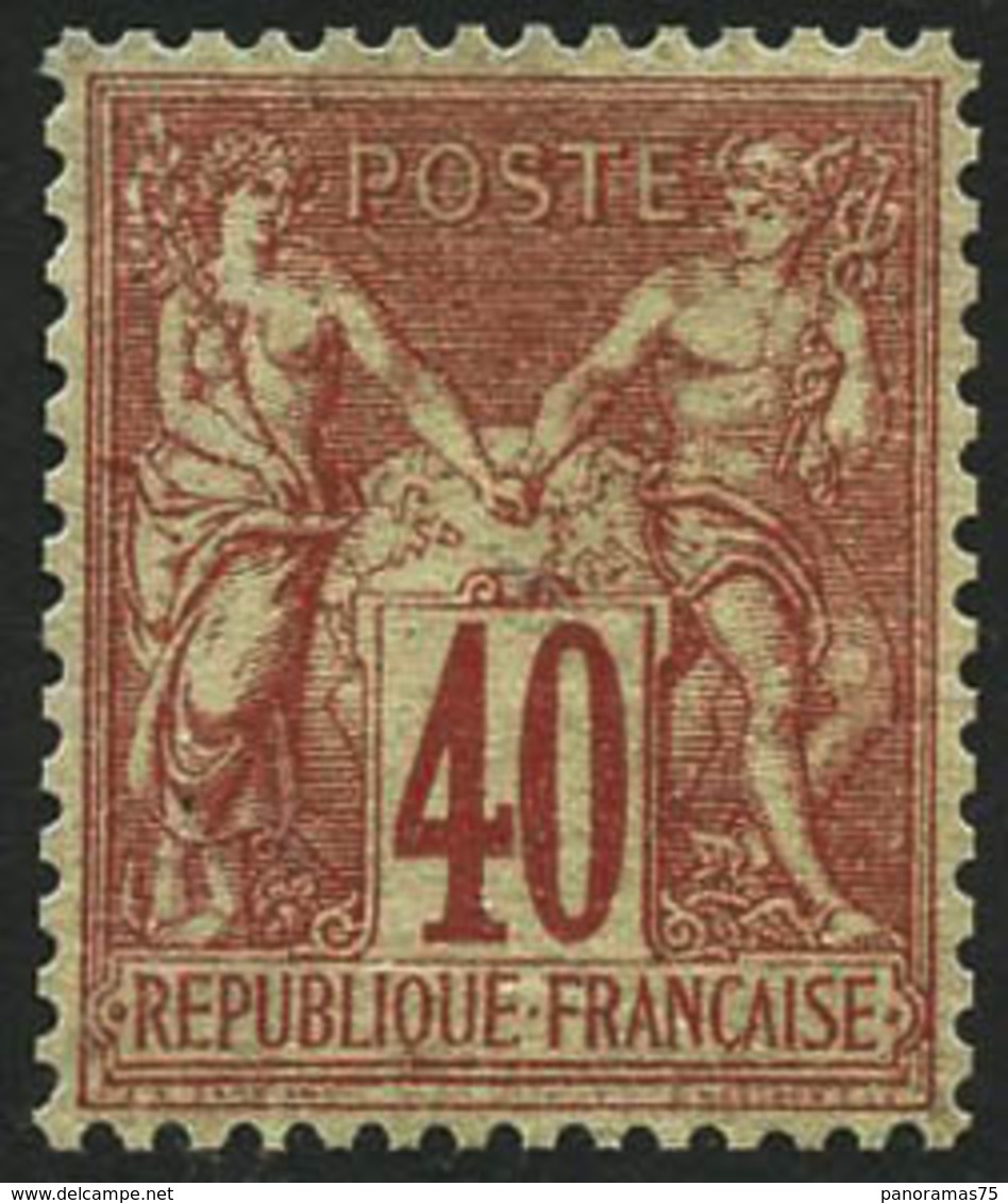 ** N°70 40c Rouge-orange - B - 1876-1878 Sage (Tipo I)