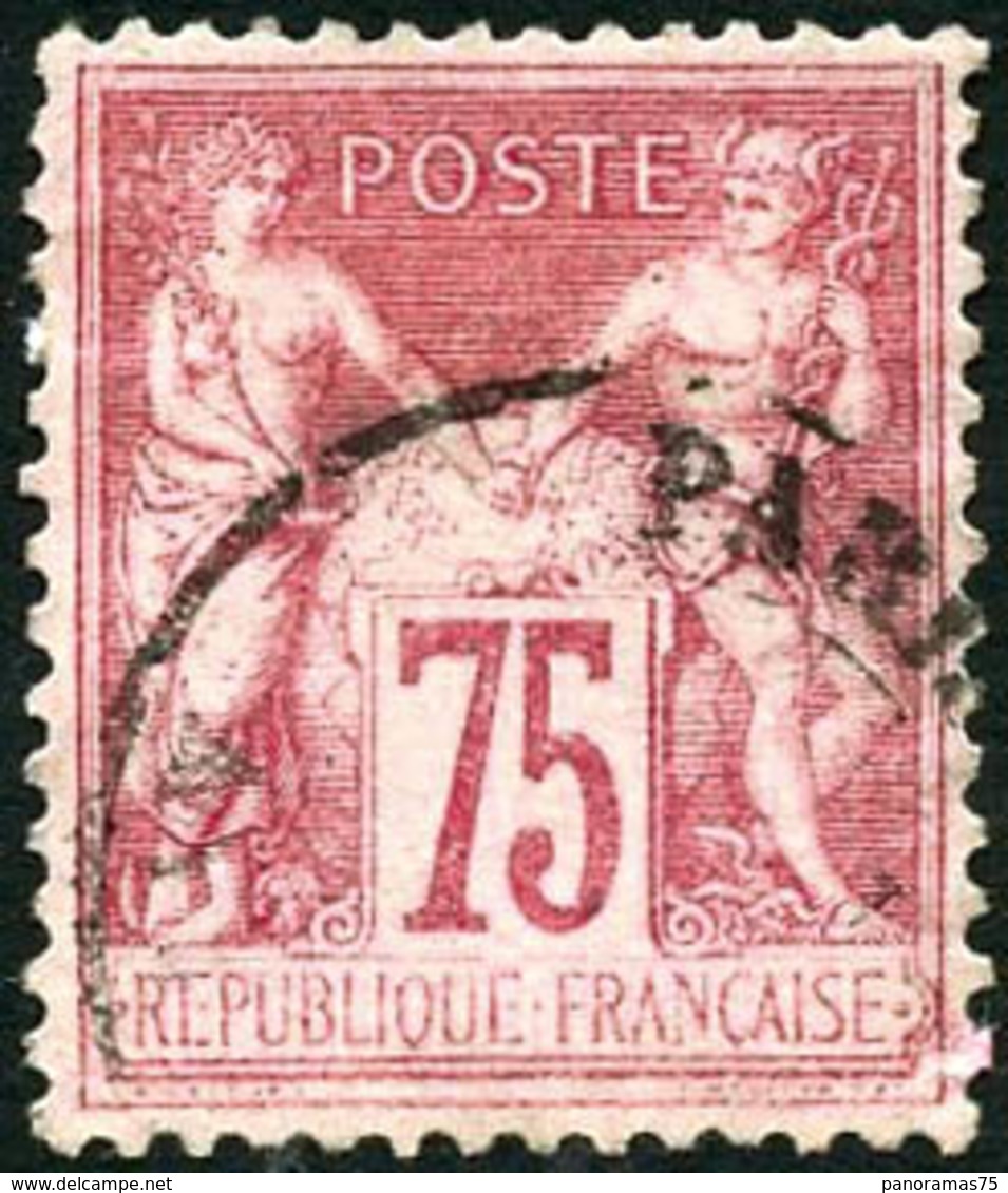 Oblit. N°81 75c Rose, Luxe - TB - 1876-1878 Sage (Type I)