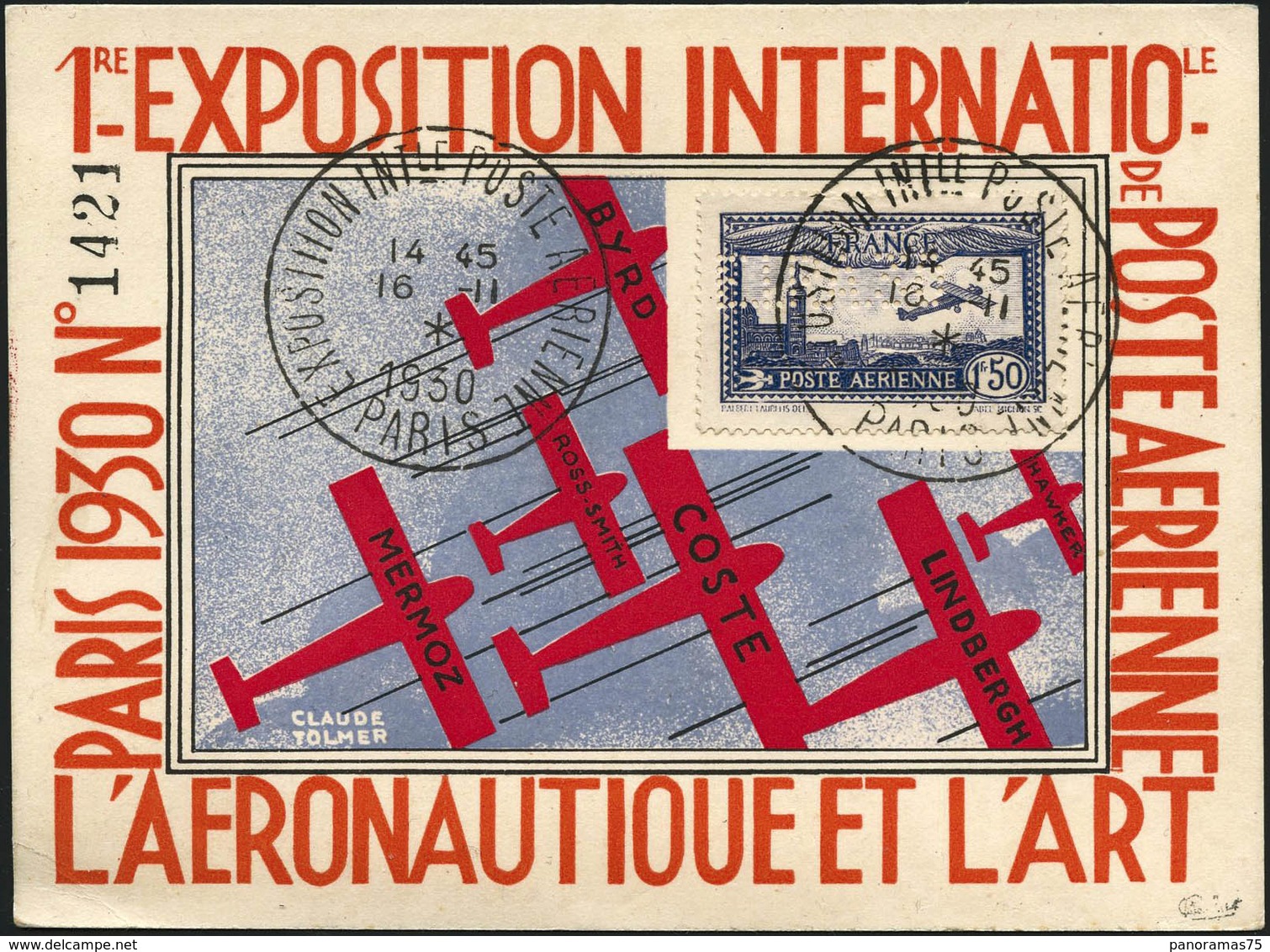 CP N°6c 1F50 Outremer EIPA S/carte De L'expo - TB - Other & Unclassified