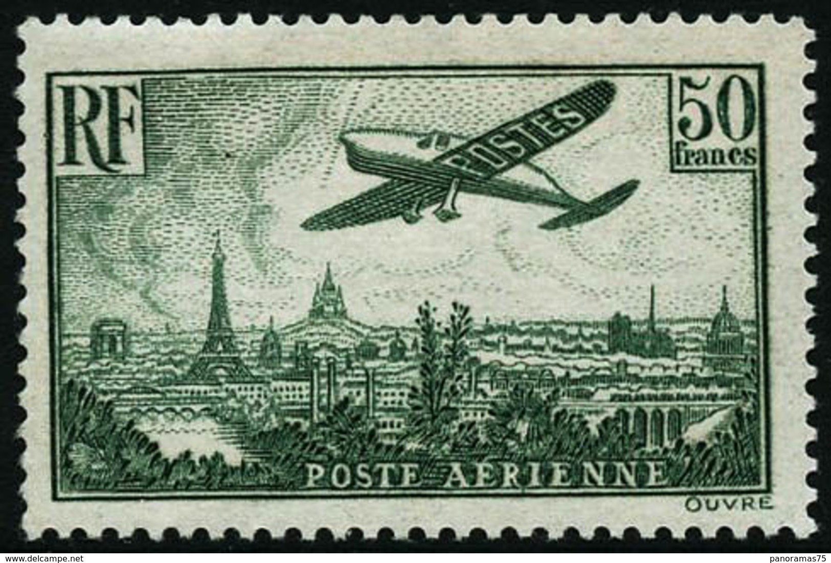 ** N°14b 50F Vert Foncé - TB - Other & Unclassified