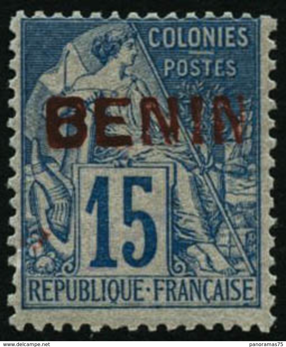 * N°6B 15c Bleu, Surcharge Rouge, Signé Calves - TB - Other & Unclassified