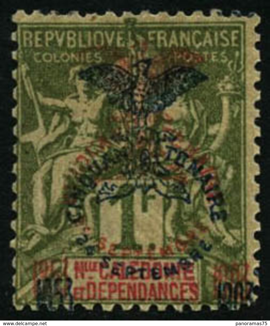 * N°80b 1F Olive ( Surcharge Rouge Et Bleue) - TB - Other & Unclassified