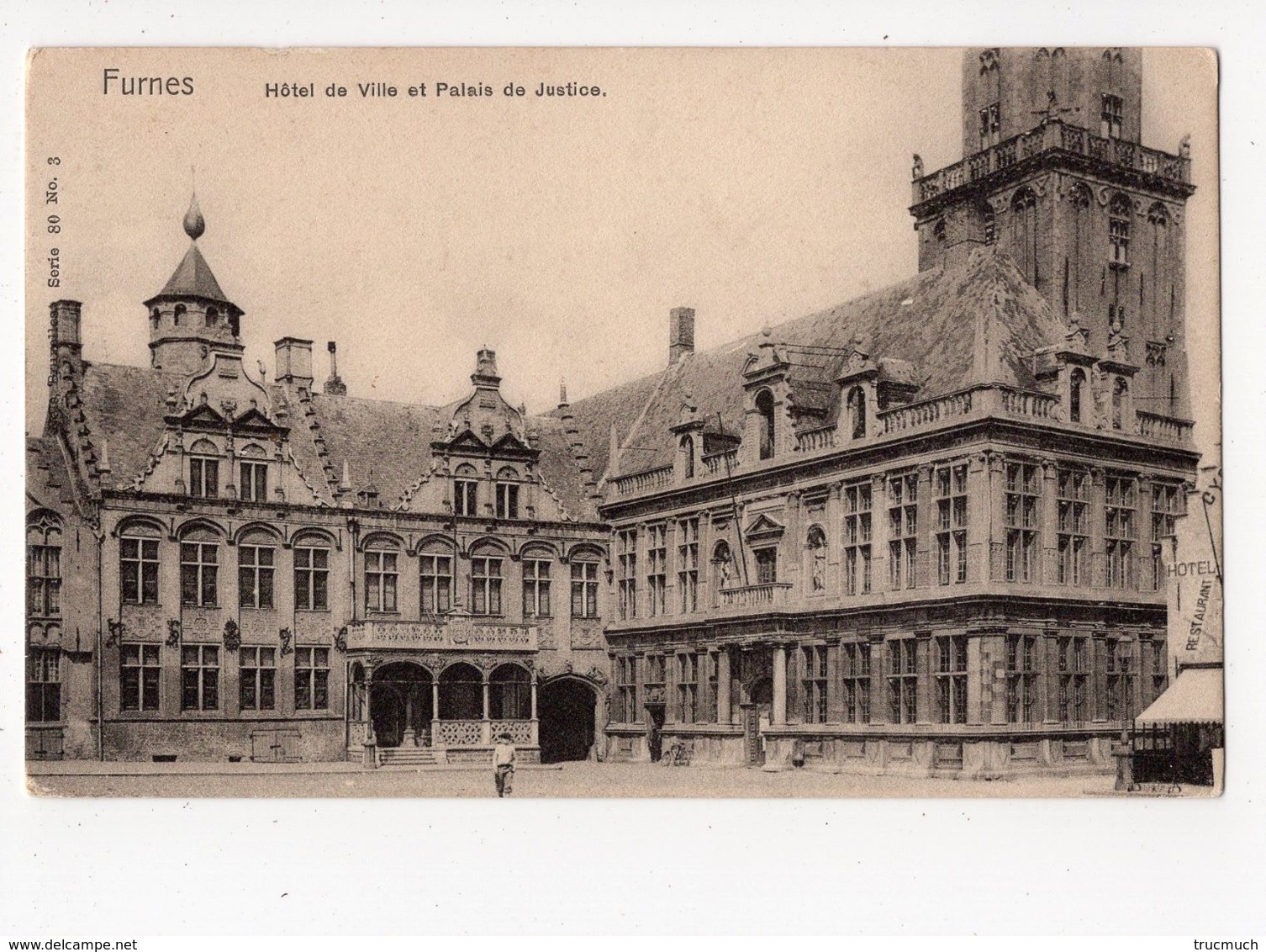 NELS Série 80 N° 3    -  FURNES  -  Hôtel De Ville Et Palais De Justice - Collections & Lots