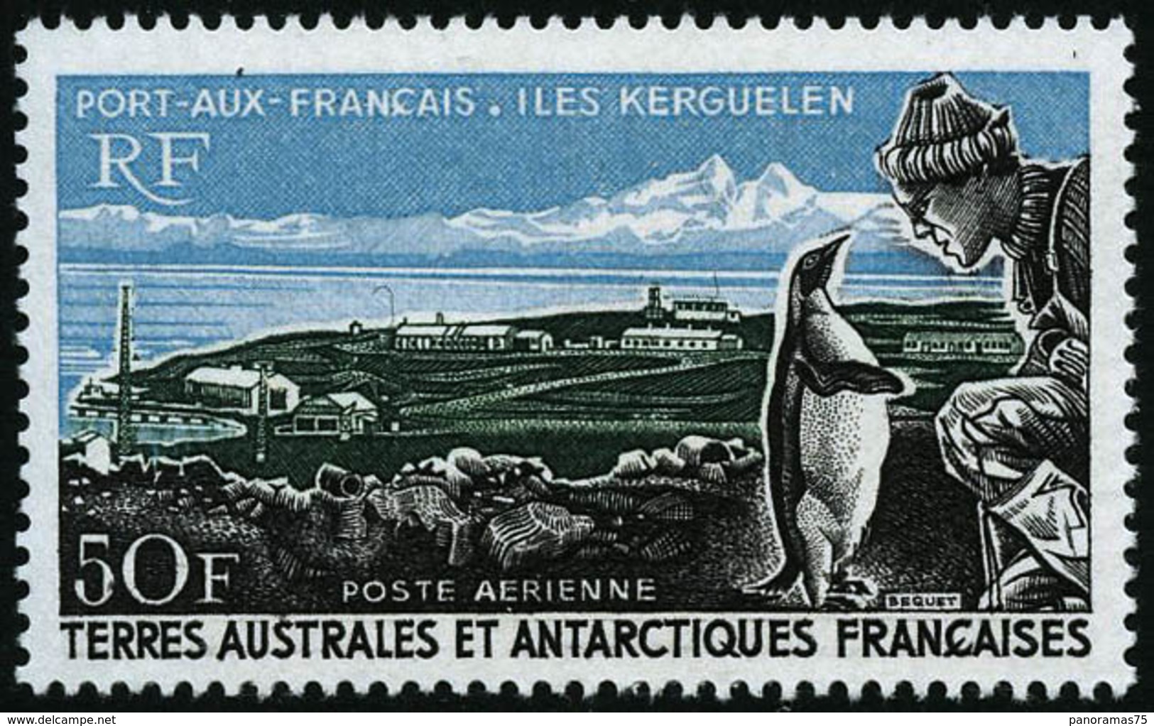 ** N°14 50F Port Aux Français - TB - Airmail