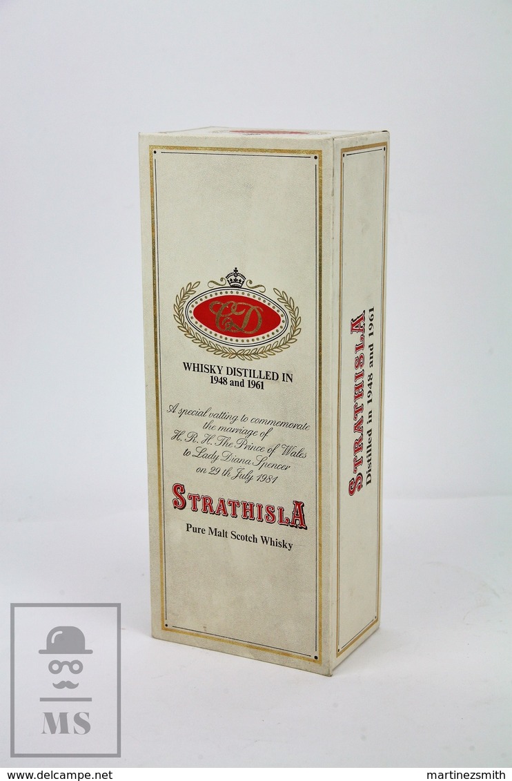 Empty Strathisla Pure Malt Scotch Whisky 1981 Lady Diana Presentation Box - Otros & Sin Clasificación