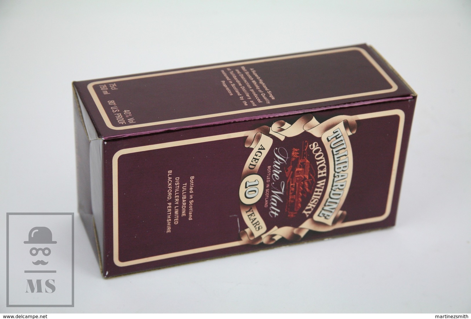 Empty Tullibardine Pure Malt Scotland Scotch Whisky Presentation Box 1980 - Otros & Sin Clasificación