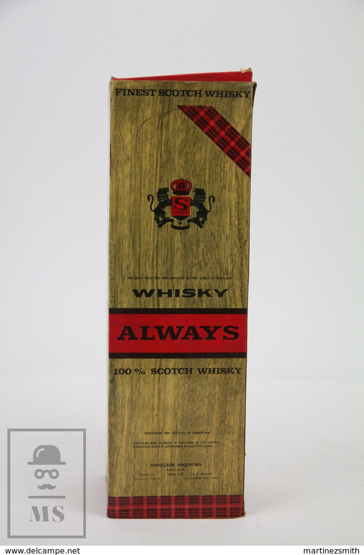 Empty Vintage Always Scotch Whisky By Danielson Argentina Presentation Box - Otros & Sin Clasificación