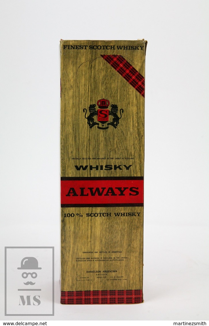 Empty Vintage Always Scotch Whisky By Danielson Argentina Presentation Box - Otros & Sin Clasificación