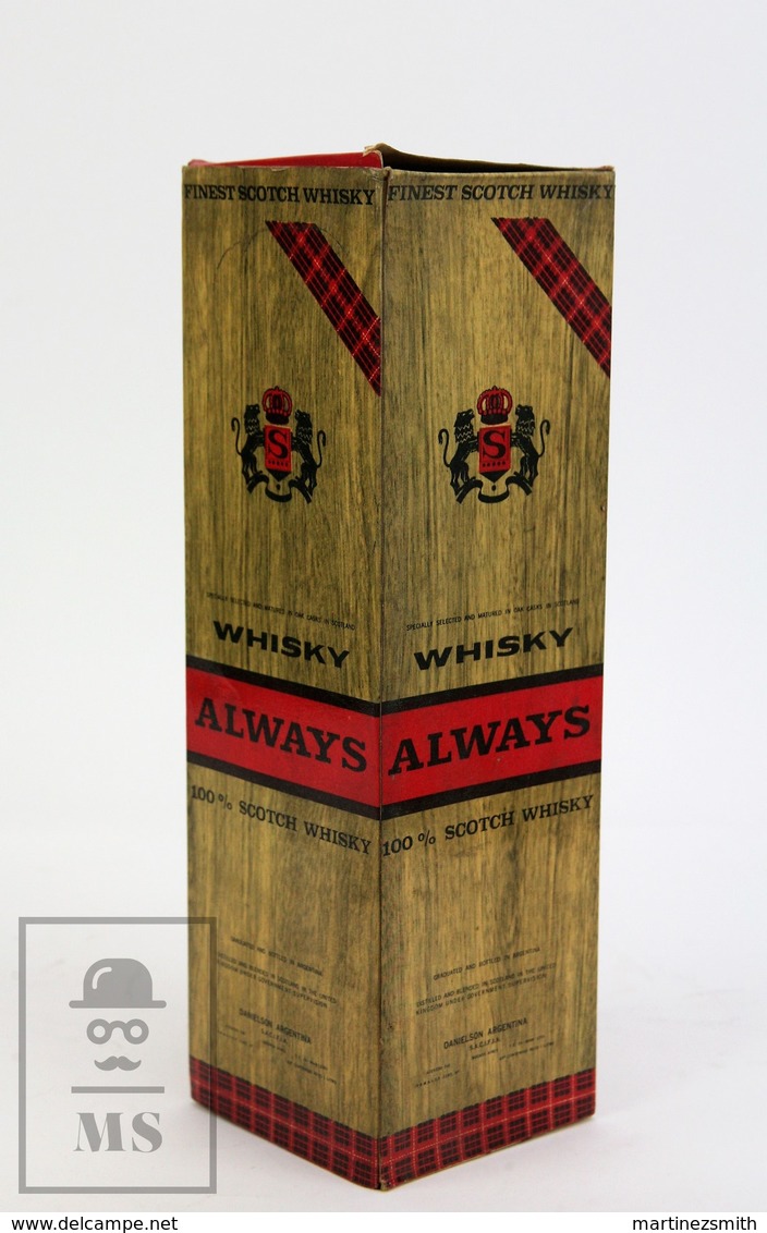 Empty Vintage Always Scotch Whisky By Danielson Argentina Presentation Box - Otros & Sin Clasificación