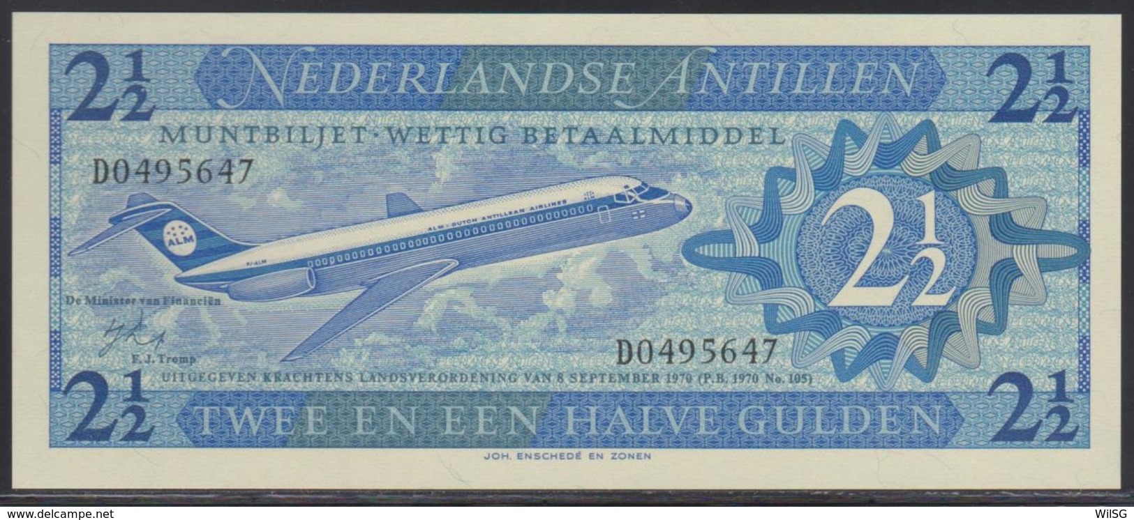 Netherlands Antilles 2.5 Gulden 08.09.1970 UNC - Niederländische Antillen (...-1986)