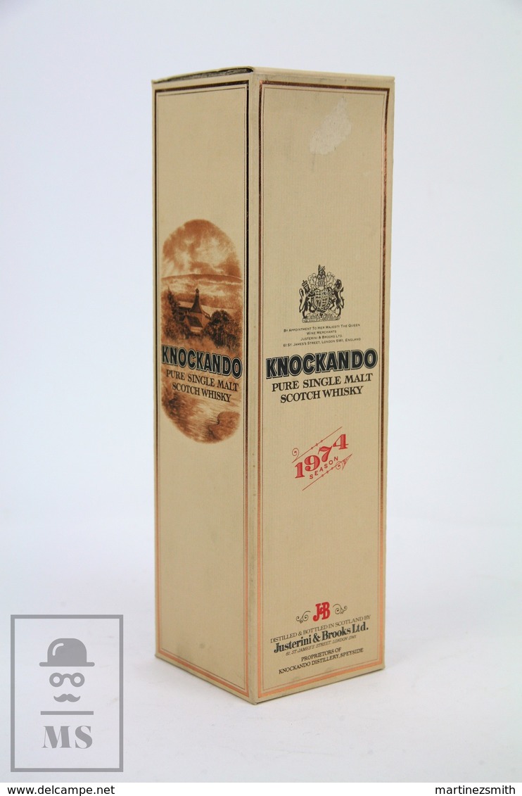 Empty 1974 Knockando J&B Pure Single Malt Scotch Whisky Presentation Box - Otros & Sin Clasificación