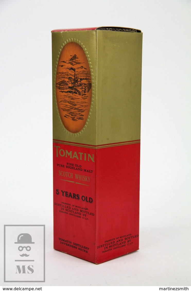 Empty Tomatin Fine Highland Malt Scotch Whisky 5 Years Old Presentation Box - Autres & Non Classés