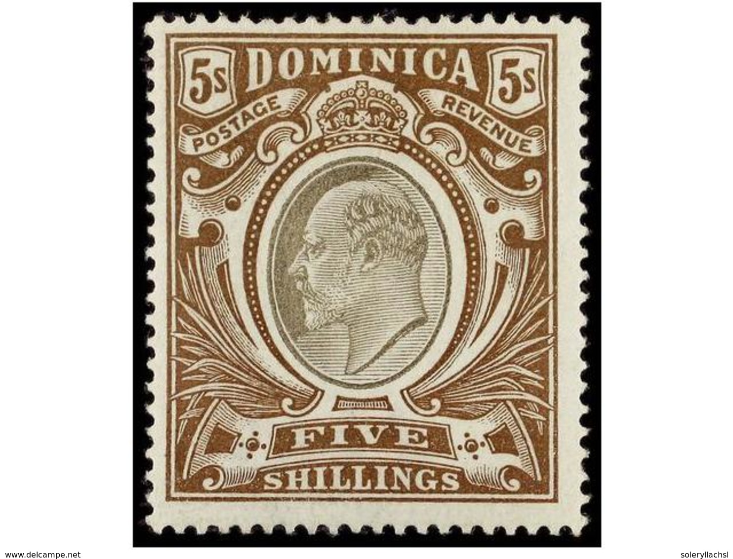 716 * DOMINICA. Sg.27/36. 1903. COMPLETE Set, Hinged. Stanley Gibbons.225£. - Andere & Zonder Classificatie
