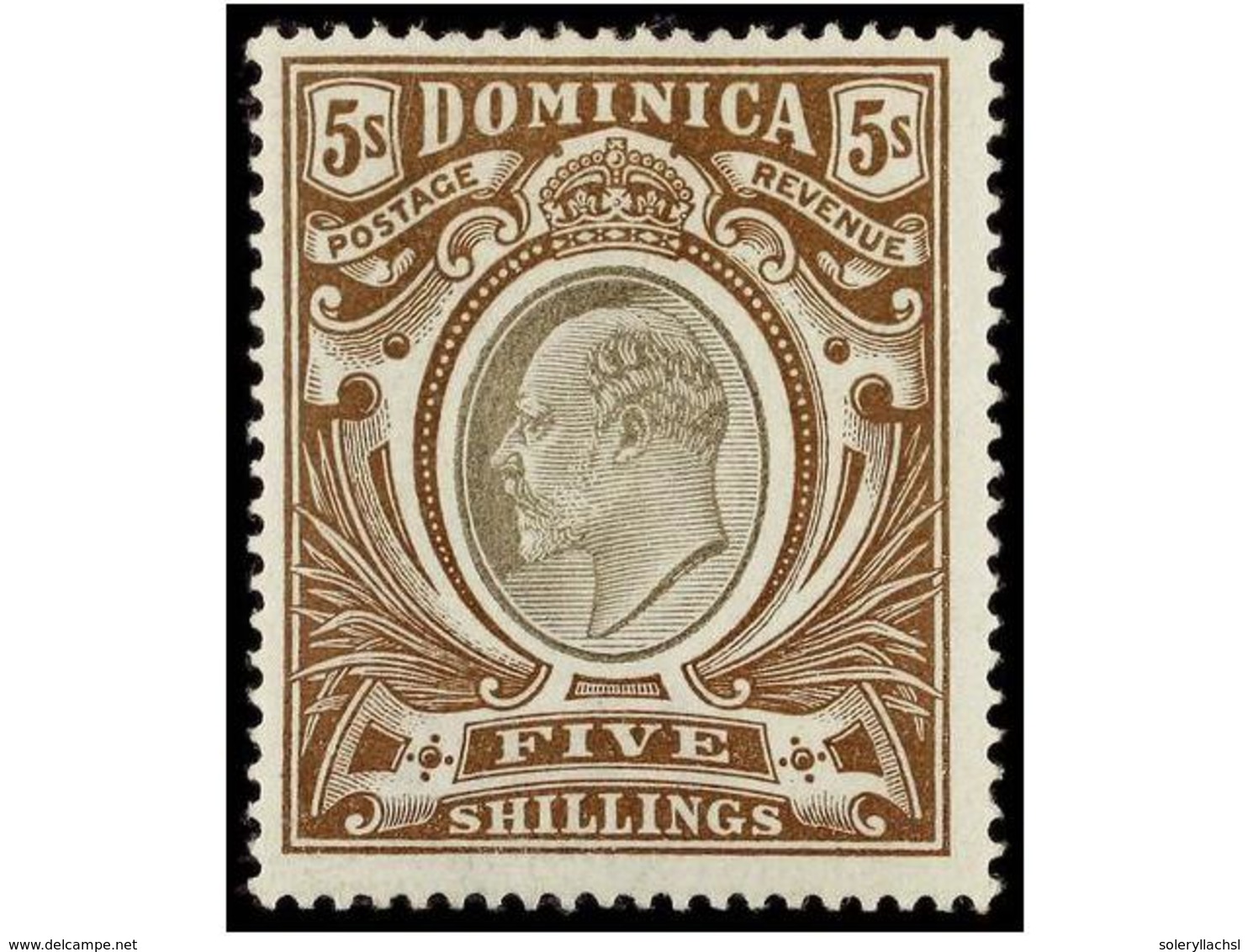 716 * DOMINICA. Sg.27/36. 1903. COMPLETE Set, Hinged. Stanley Gibbons.225£. - Sonstige & Ohne Zuordnung