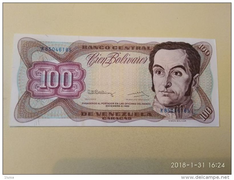 100 Bolivares 1992 - Venezuela