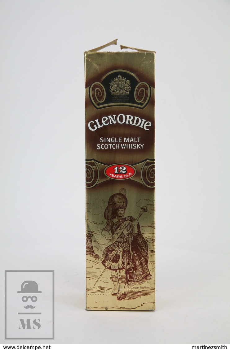 Empty Vintage Glenordie Single Malt Scotch Whisky 12 Years Old Presentation Box - Otros & Sin Clasificación
