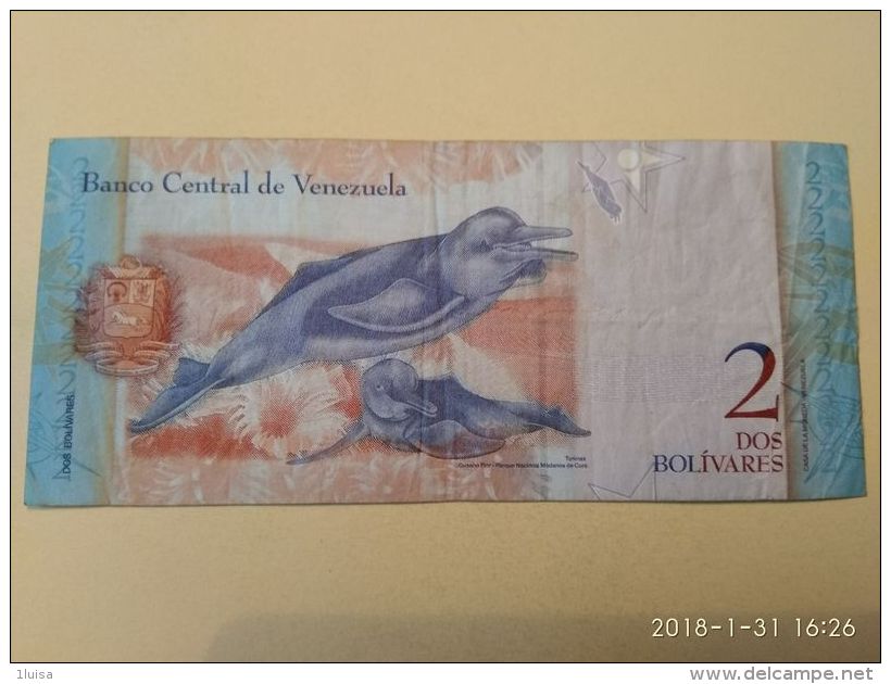 2 Bolivares 2007 - Venezuela