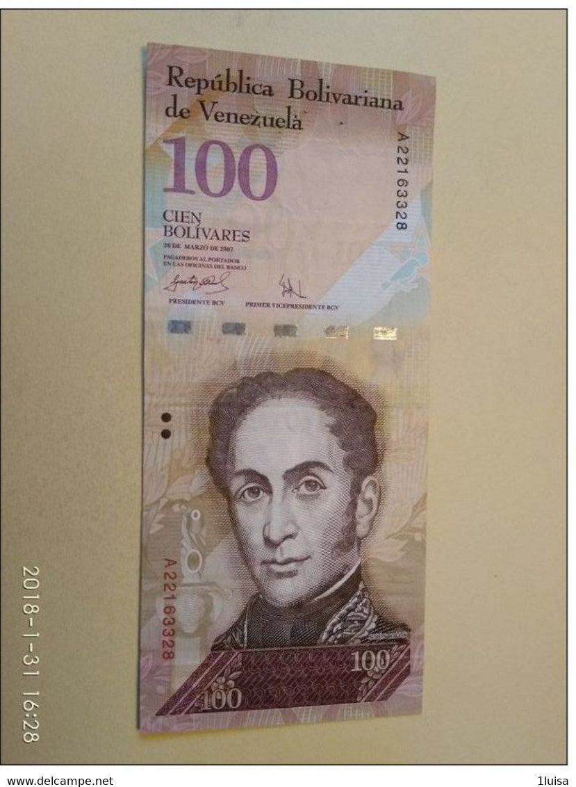 100 Bolivares 2007 - Venezuela