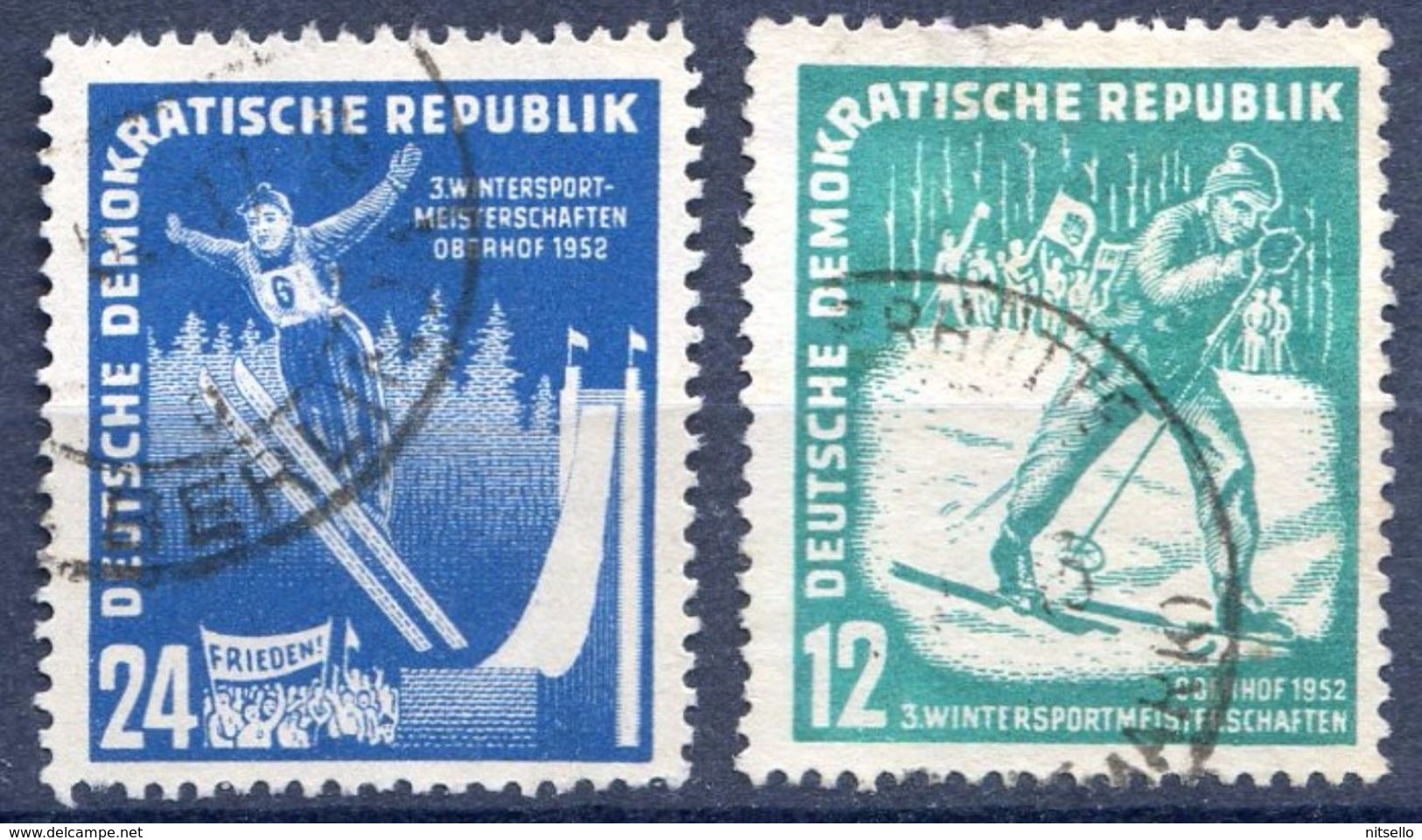 LOTE 1607 ///  (C050)  ALEMANIA DEMOCRATICA (DDR)   YVERT Nº: 50/51    CATALOG/COTE: 10,50€    ¡¡¡¡ LIQUIDATION !!!! - Gebraucht