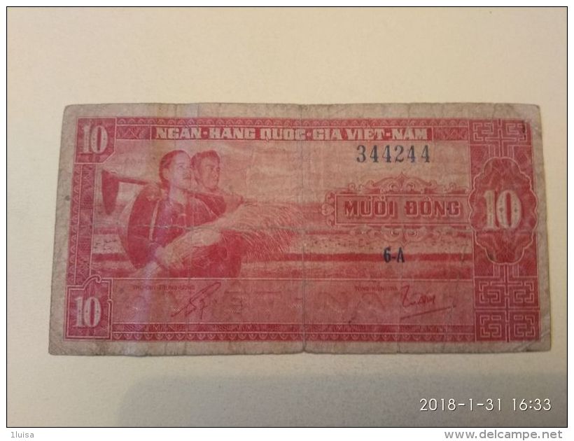10 Dong 1962 - Vietnam