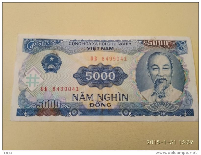 5000 Dong 1991 - Vietnam