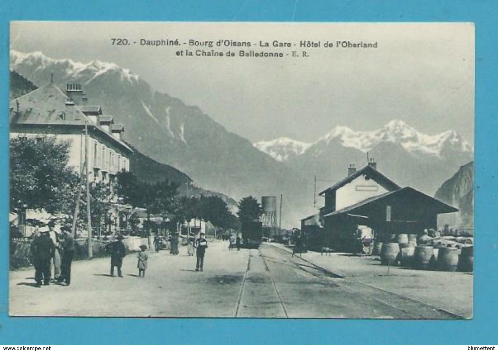 CPA 720 Chemin De Fer La Gare BOURG D'OISANS 38 - Bourg-d'Oisans