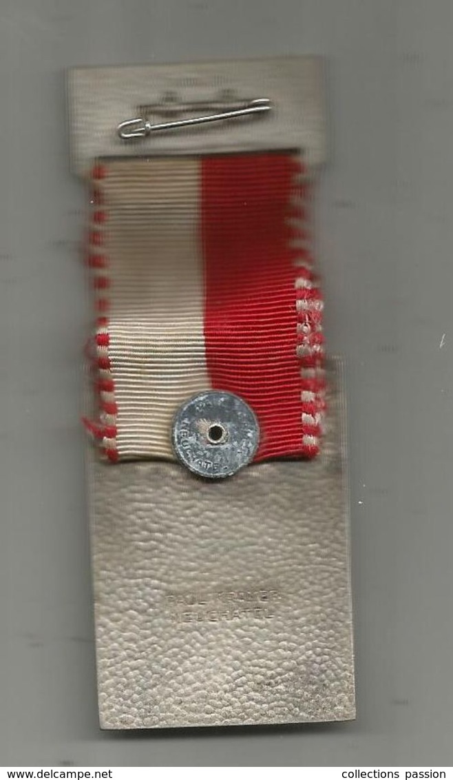 Médaille SUISSE , Société Suisse Des Carabiniers , S.S.V,  S.S.C, , Prix De Tir, P. Kramer ,1956, Frais Fr 2.85 E - Autres & Non Classés