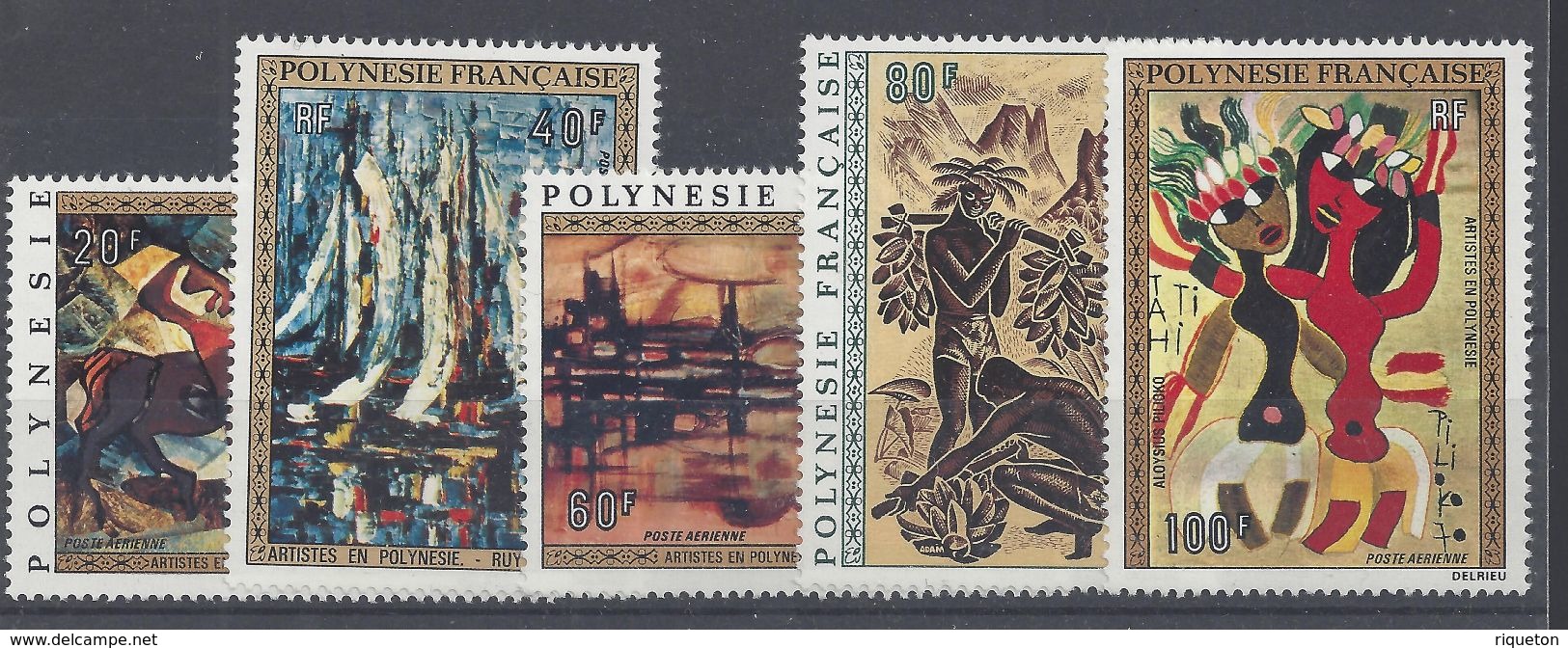 POLYNESIE - 1972 - P. Aérienne N° 65/69 - Neufs Sans Charnière - XX - MNH - TB - Cote 122 € - Unused Stamps