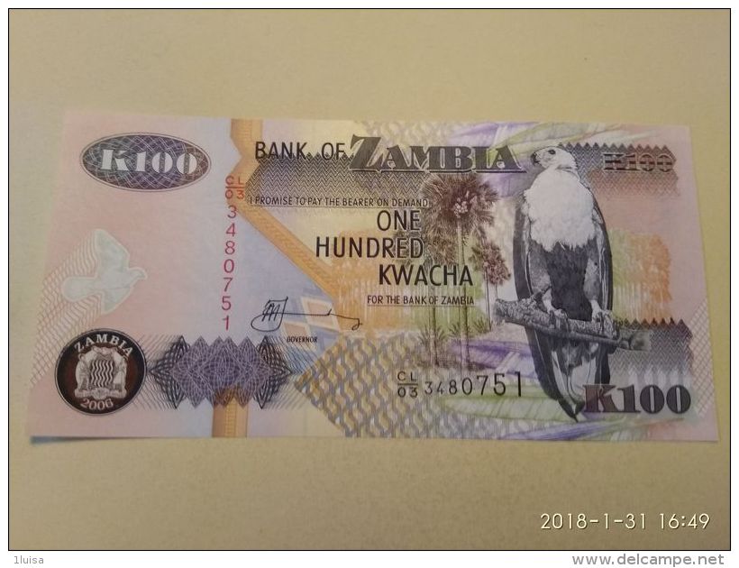 100 Kwacha 2006 - Zambie