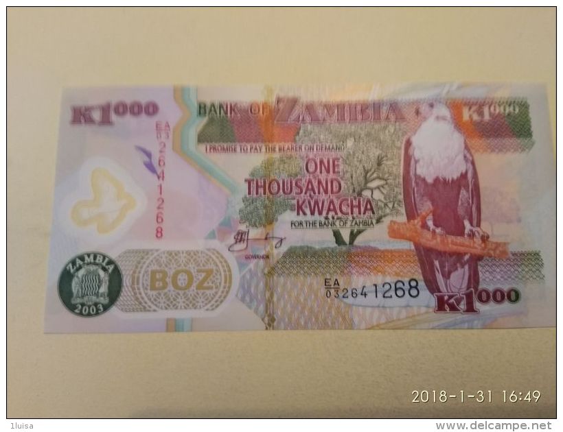 1000 Kwacha 2003 - Zambia