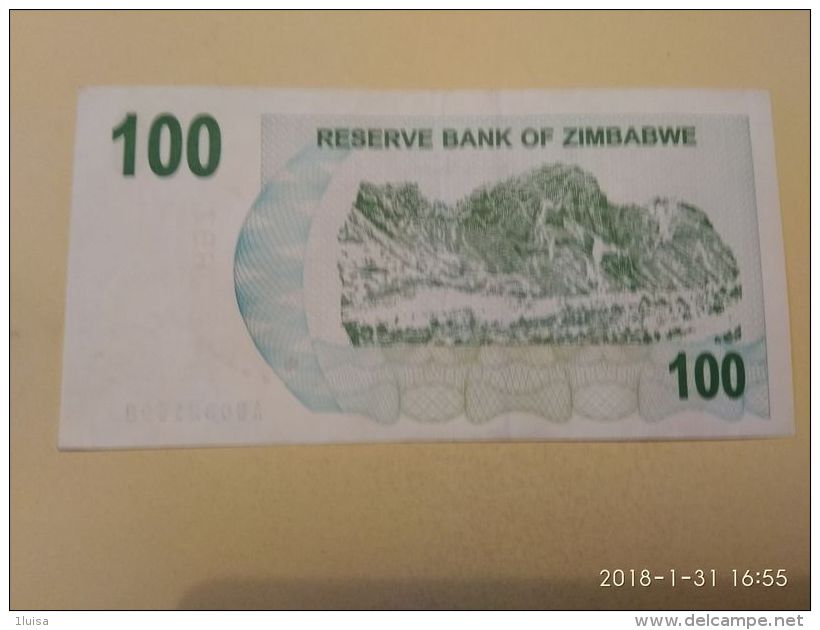 100  Dollars  2007 - Zimbabwe