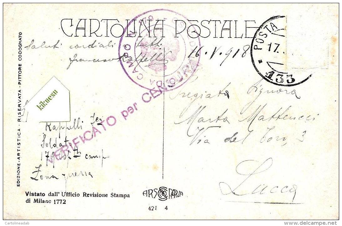 [DC11445] CPA - DONNA ELEGANTE CON CAPPELLO SEDUTA SU SEDIA - Viaggiata 1918 - Old Postcard - Non Classificati