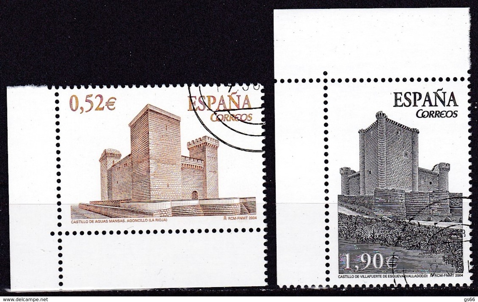 2004, Spanien, 3974/75, Burgen,  Used First Day Oo - Oblitérés