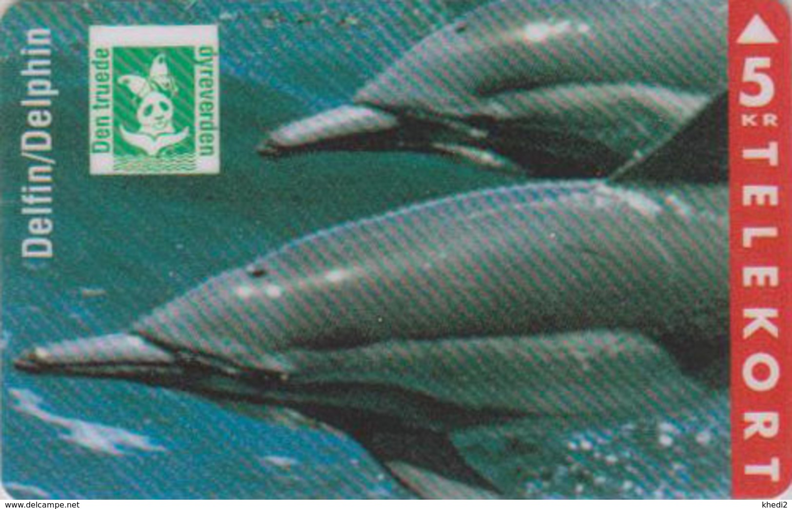 Télécarte Du Puzzle EMISSION CONJOINTE ** ENDANGERED WILDLIFE ** - Danemark - Animal - DAUPHIN - DOLPHIN - DELFIN - Dolphins