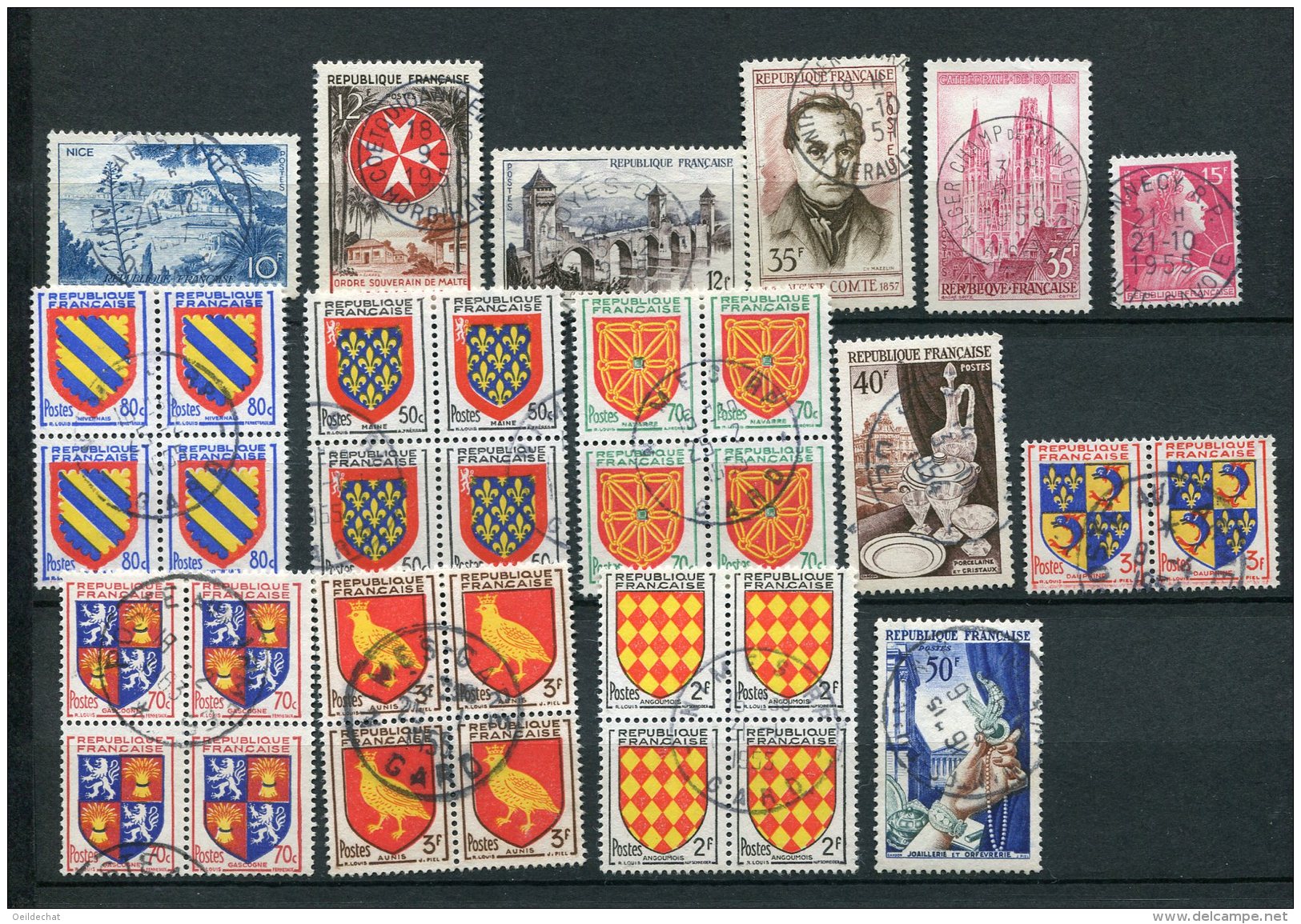 5942  FRANCE    Collection°   Oblitérés     TB/TTB - Collections