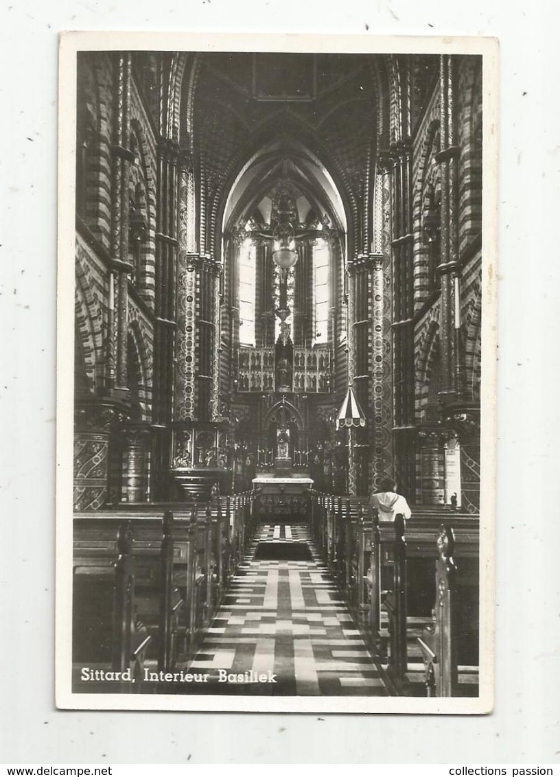 Cp, PAYS BAS , SITTARD , Interieur Basiliek , Vierge ,  Ed. Het Boekhuis, Animée - Sittard