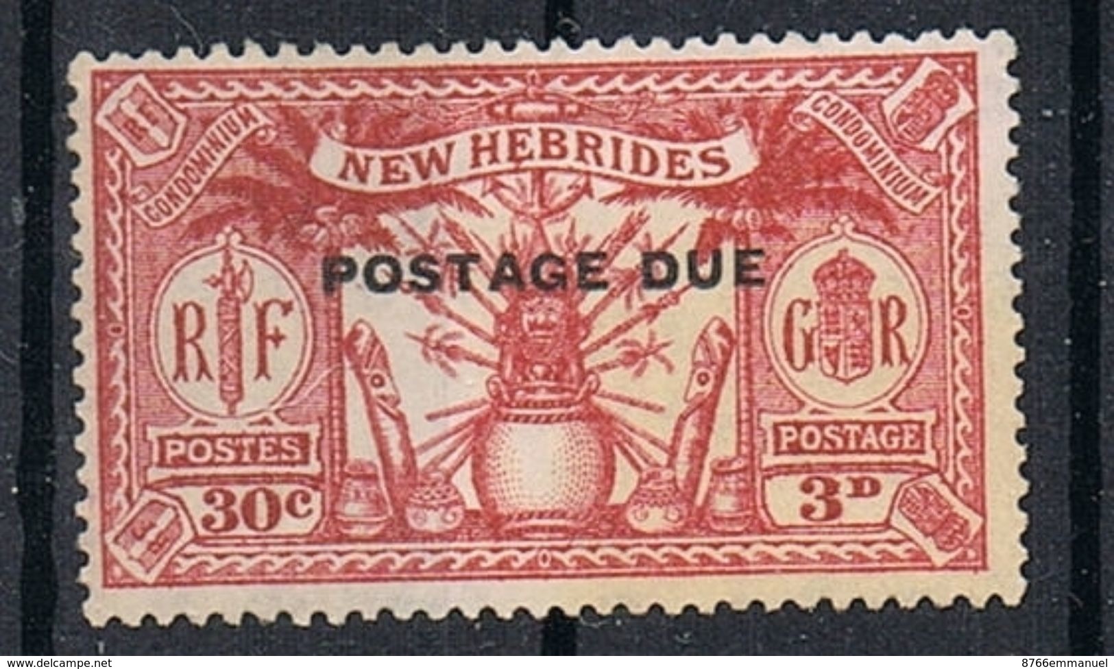 NOUVELLES-HEBRIDES TAXE N°8 N** - Timbres-taxe