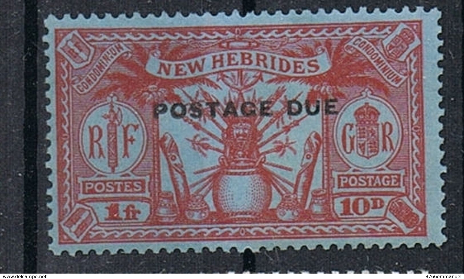 NOUVELLES-HEBRIDES TAXE N°10 N** - Timbres-taxe