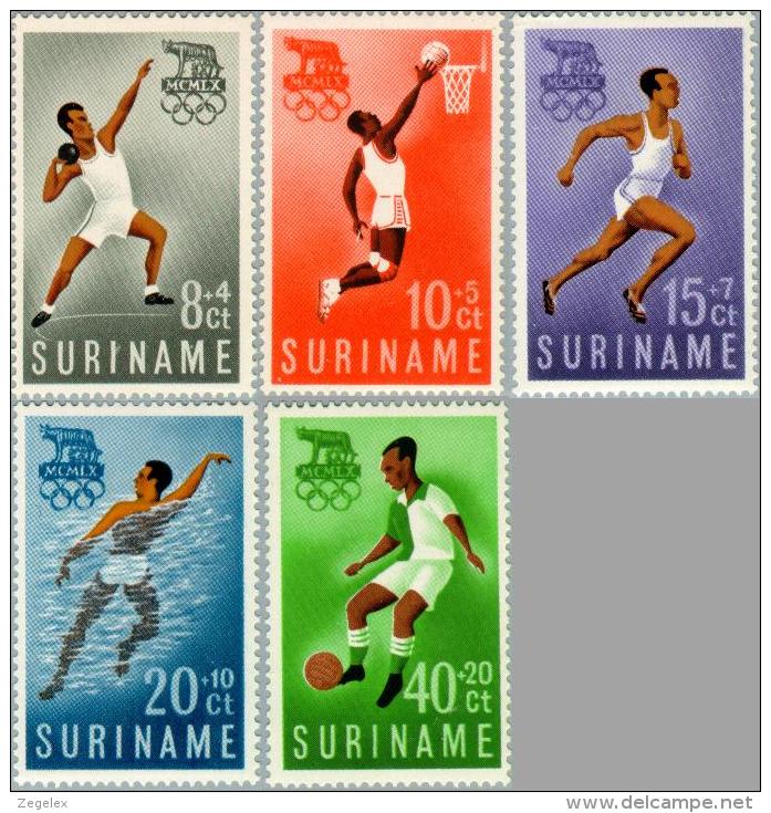 Suriname 1960 Olympisch Comite - Olympic Games NVPH 349 MNH** Postfris - Surinam ... - 1975