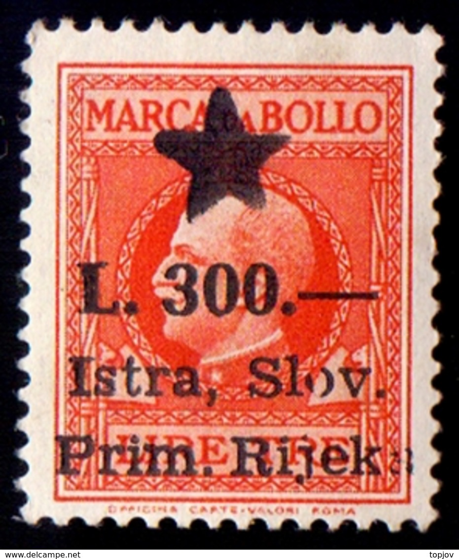 ITALY - YUGOSLAVIA - ISTRA - RIJEKA - ZONE B - REVENUE Ovpt. - **MNH - 1946 - Revenue Stamps