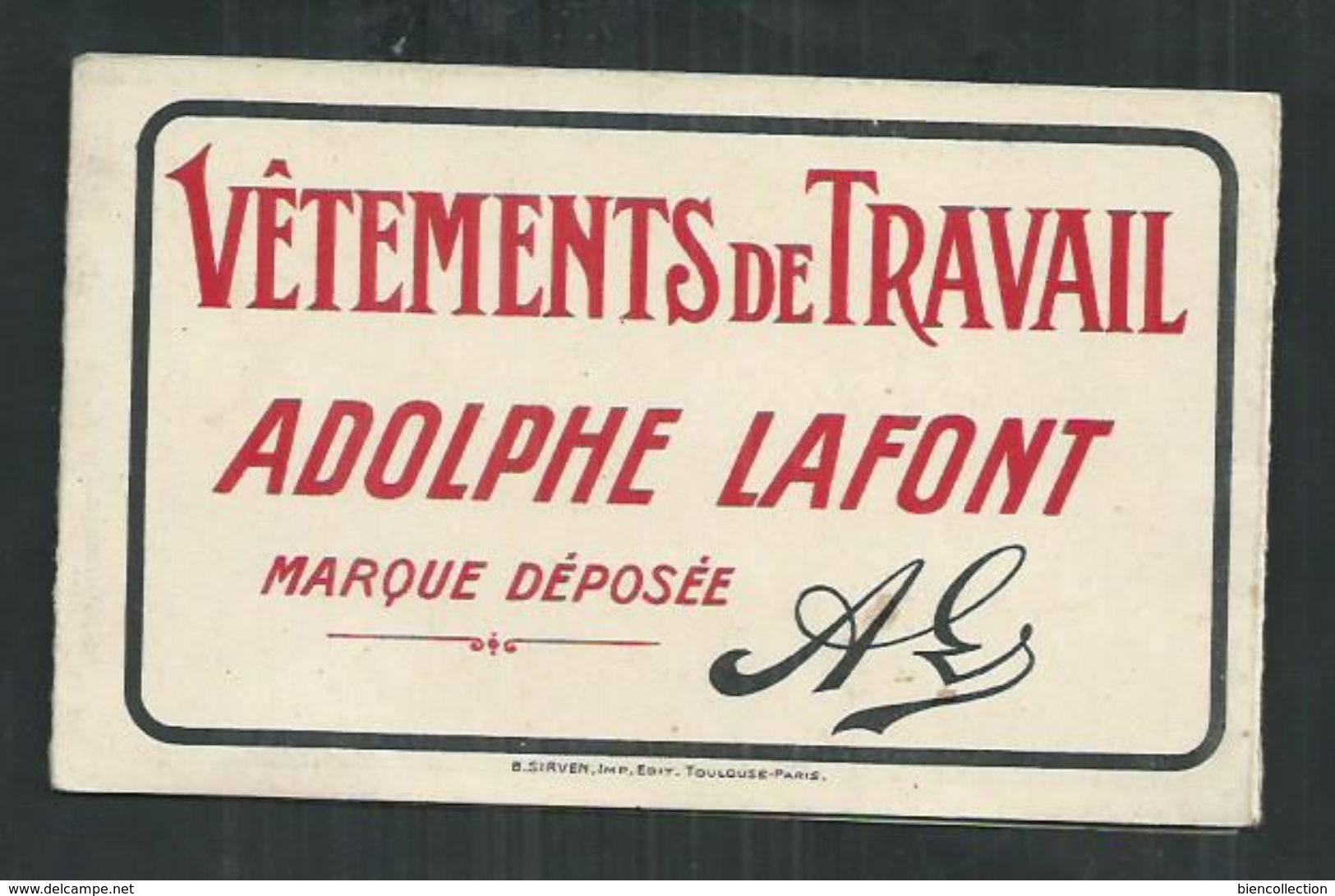 Calendrier 1924 ,3 Volets, établissements Adolphe Lafont à Lyon (Rhône) Distribué à Beziers (Hérault) - Tamaño Pequeño : 1921-40