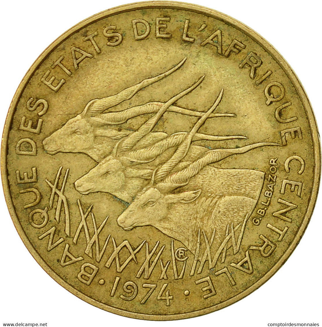 Monnaie, États De L'Afrique Centrale, 10 Francs, 1974, Paris, TTB - Cameroun