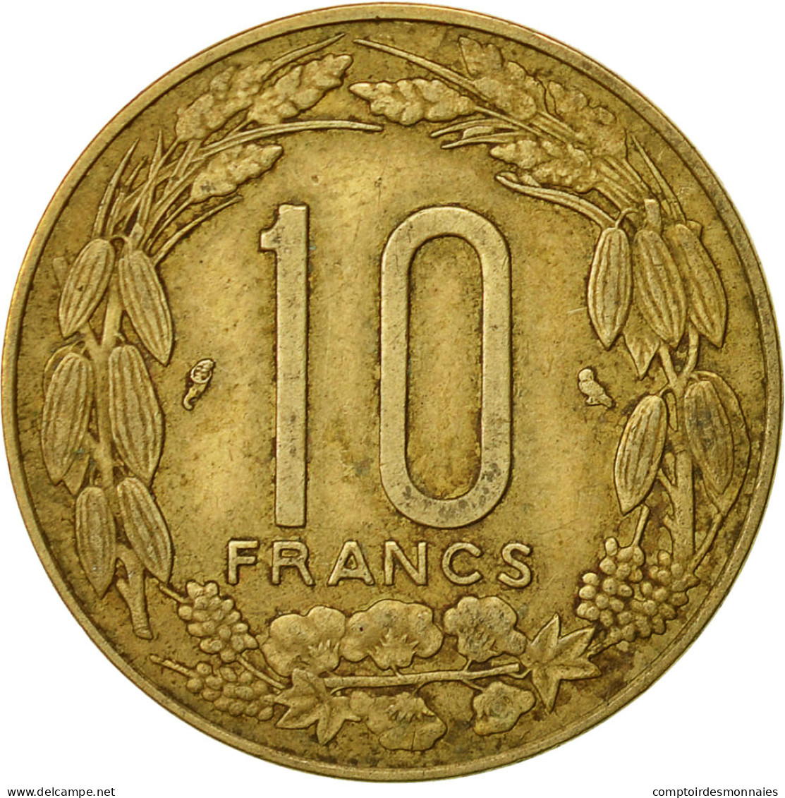 Monnaie, États De L'Afrique Centrale, 10 Francs, 1974, Paris, TTB - Cameroun