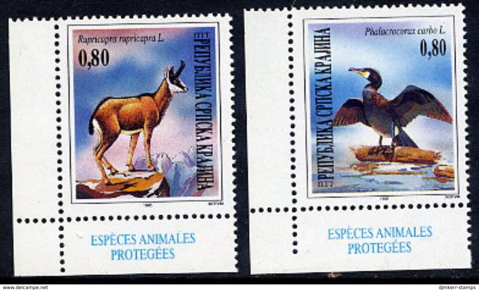 R.S.KRAJINA 1995 Wildlife Protection MNH / **.  Michel 43-44 - Croatie