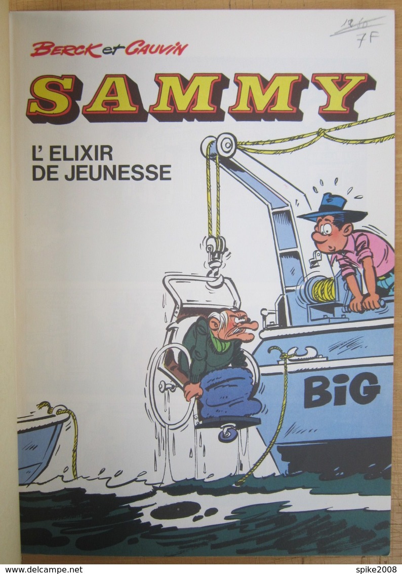 Rare E.O. 1979 SAMMY Tome12 L'ELIXIR DE JEUNESSE De BERCK & CAUVIN - Sammy