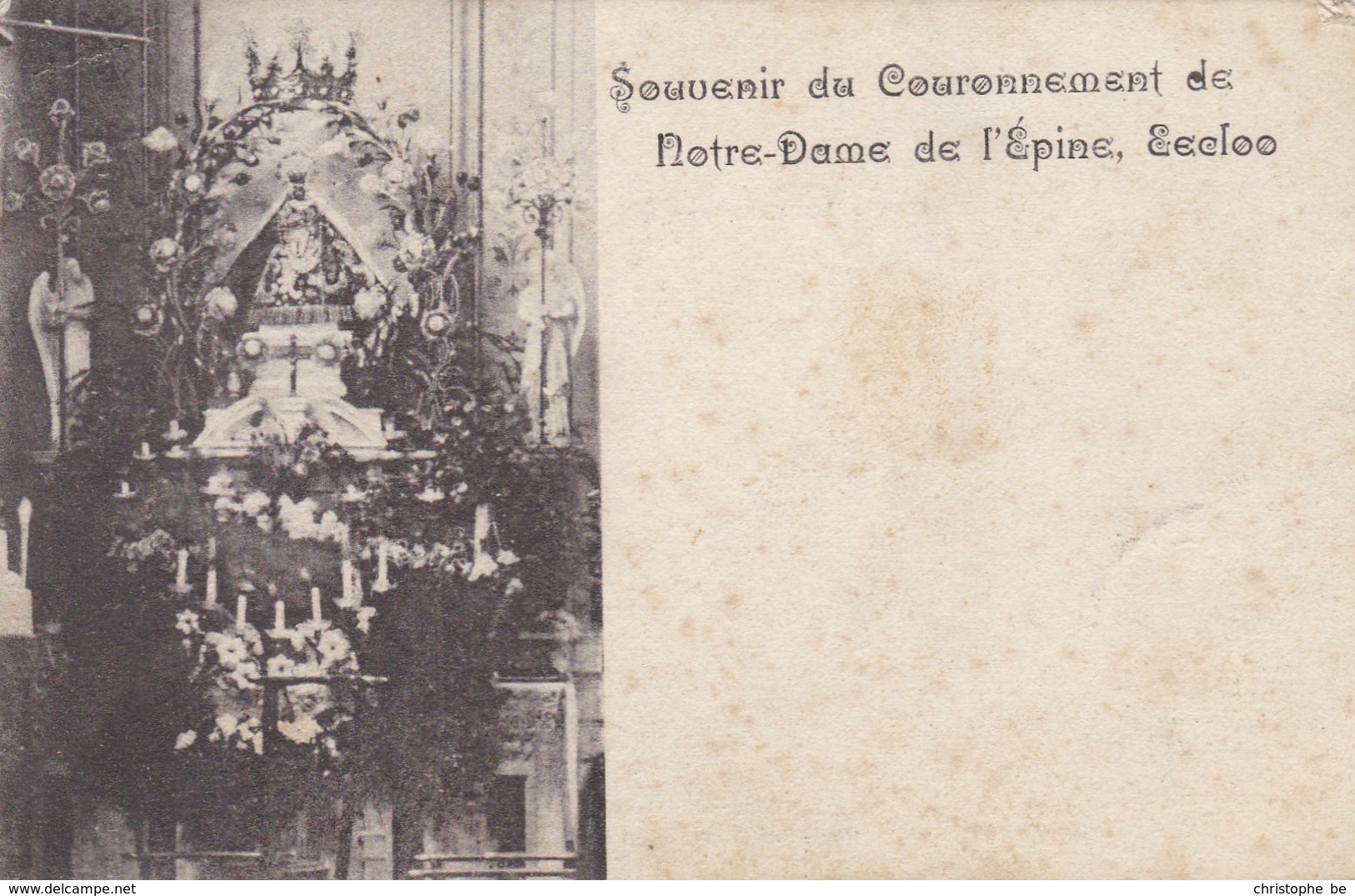 Eeklo, Eecloo, Souvenir Du Couronnement, Notre Dame De L'Epine (pk42781) - Eeklo