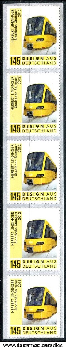 A09-02) BRD - 5x Michel 3363 Gestanzt Nr 345 - ** Postfrisch - 145C   Stadtbahn Stuttgart - Ausgabe: 01.02.2018 - Neufs