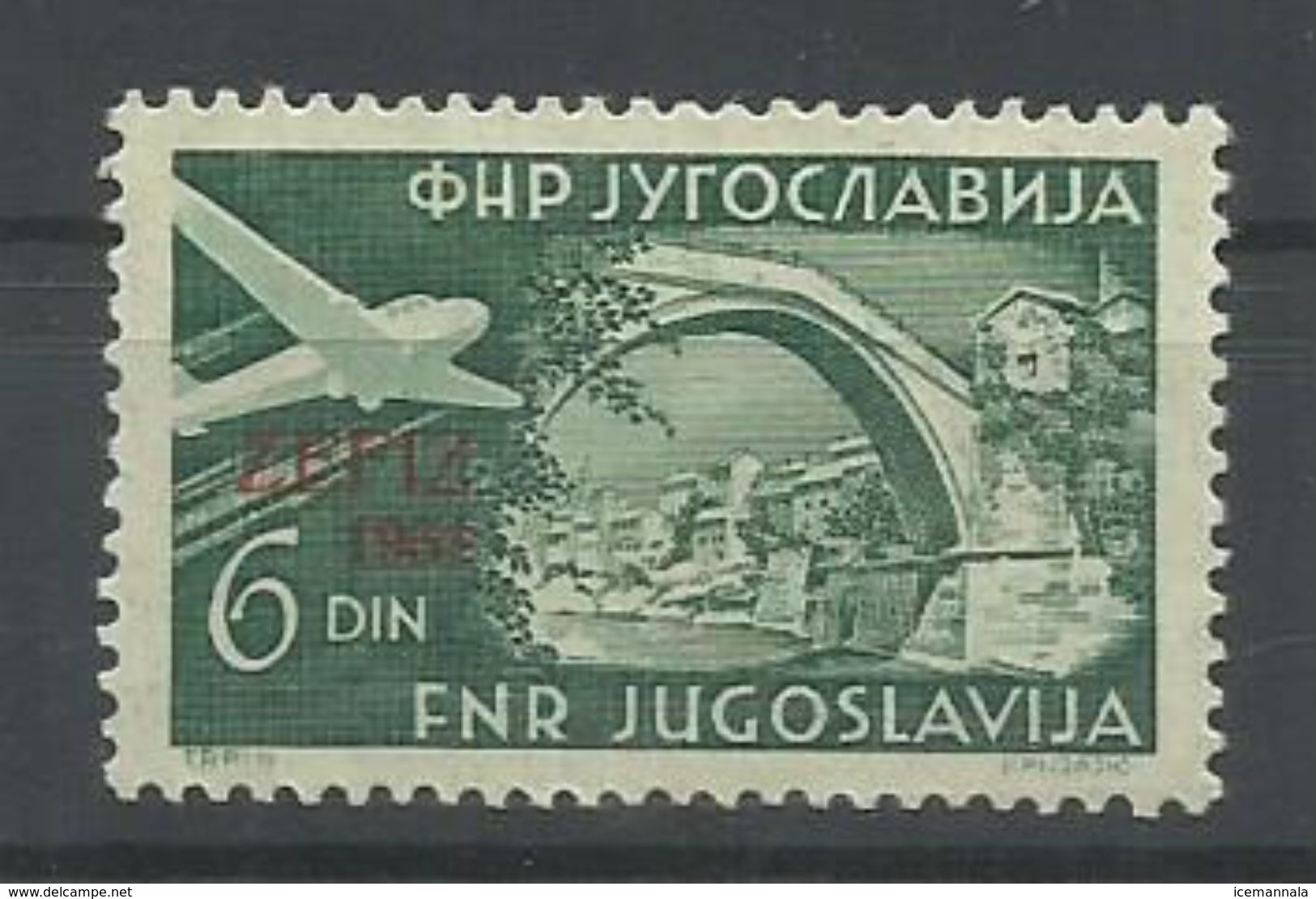 YUGOSLAVIA  YVERT  AEREO  41  MH  * - Luftpost