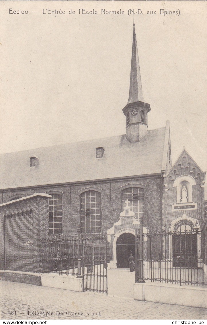 Eeklo, Eecloo, L'Entrée De L'ecole Normale (pk42787) - Eeklo