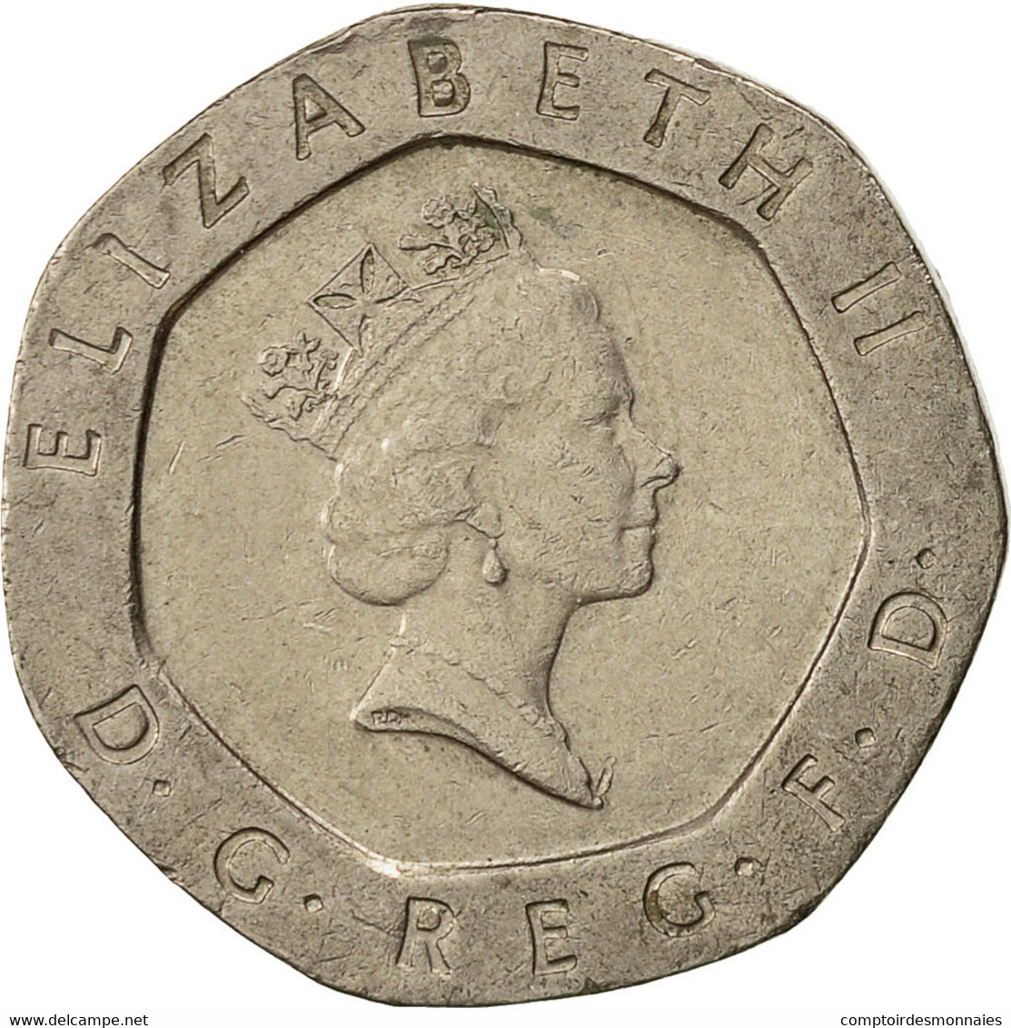 Monnaie, Grande-Bretagne, Elizabeth II, 20 Pence, 1991, TTB+, Copper-nickel - 20 Pence